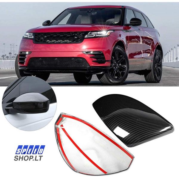  Range Rover Evoque Carbon veidrodėlių gaubtai
